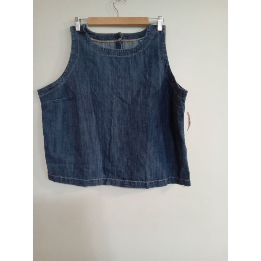 Women's Old Navy Denim Top XXL Blue crop top